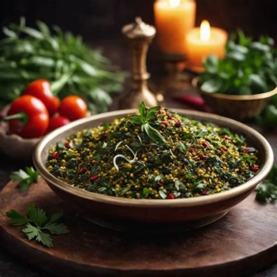  Ghormeh Sabzi: Un trionfo di erbe aromatiche e un burro delicato che fonde alla perfezione!