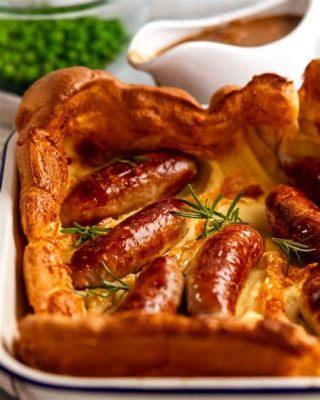 Toad-in-the-Hole: Una deliziosa combinazione di soffice impasto e salsiccia arrosto!